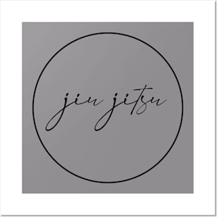 Jiu Jitsu Handwritten Logo Posters and Art